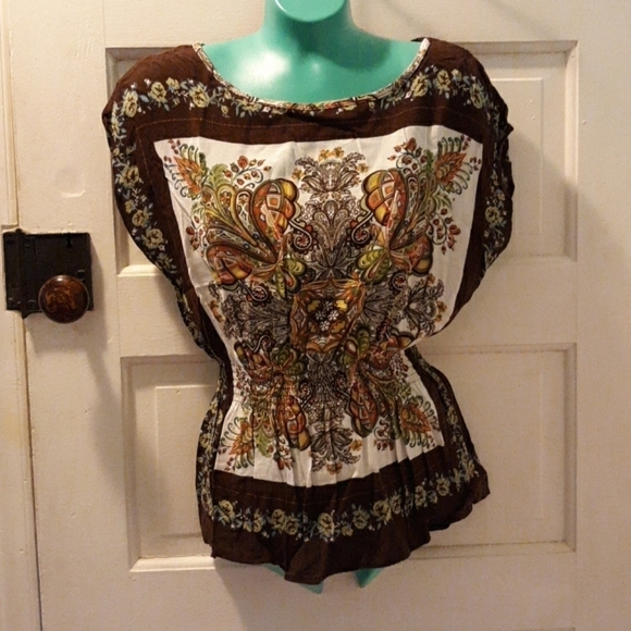 Speechless Tops - Speechless retro boho shirt 70s style